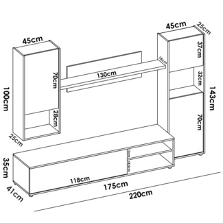 Conjunto Televisión Modular Luka
