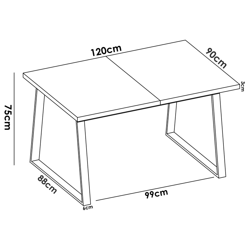 Mesa de Comedor Extensible Aran
