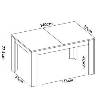 Mesa Comedor Extensible Dine 