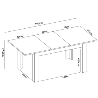 Mesa Comedor Extensible Dine 