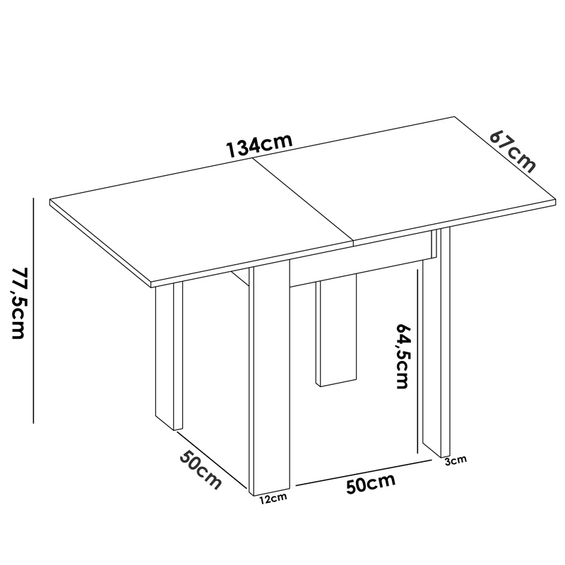 Mesa Auxiliar Cocina Plegable Bok
