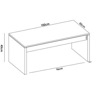 Mesa de Centro Elevable Side