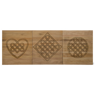 Cabecero Tríptico Eternidad ECO de Madera de Pino Maciza Box Furniture
