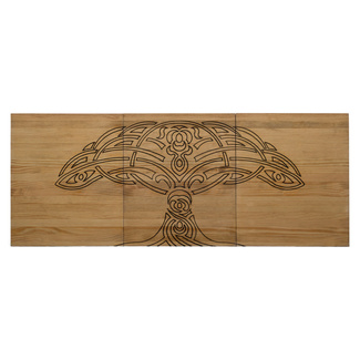 Cabecero Tríptico Árbol Protector ECO de Madera de Pino Box Furniture