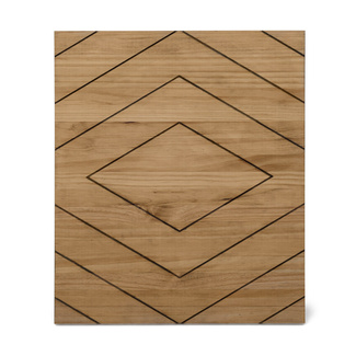 Cabecero Tríptico Rombos Separados ECO de Madera de Pino Box Furniture