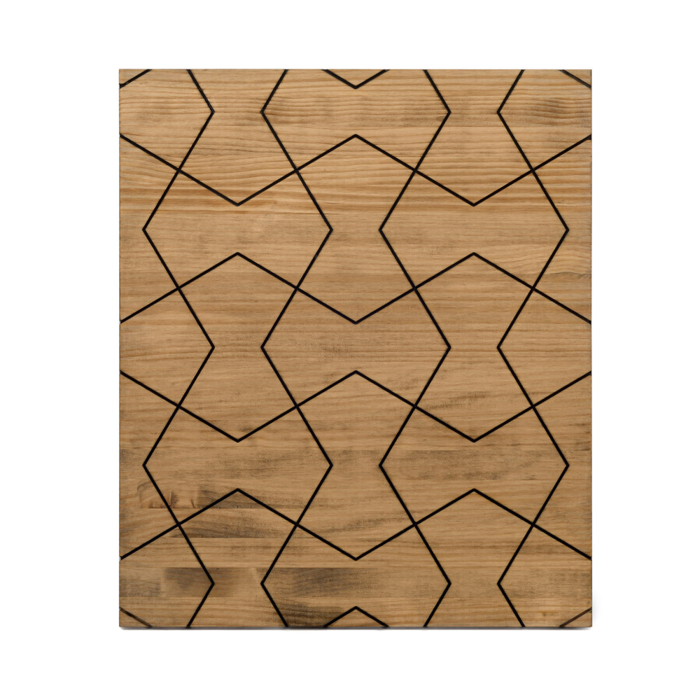 Cabecero Tríptico Optico Separados ECO de Madera de Pino Box Furniture
