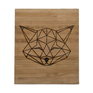 Cabecero Tríptico Animales Espirituales ECO de Madera de Pino Box Furniture