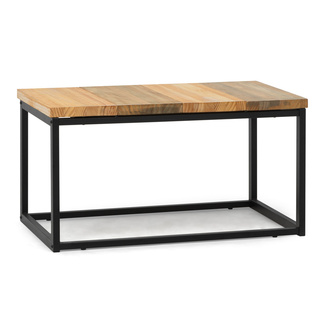 Mesa de Centro Preston Industrial ECO Negra 40x80x38 Madera Tricolor Box Furniture