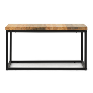 Mesa de Centro Preston Industrial ECO Negra 40x80x38 Madera Tricolor Box Furniture