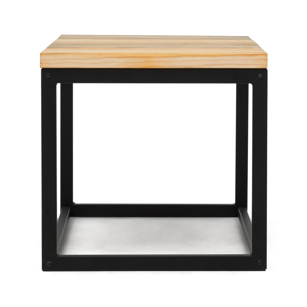 Mesa de Centro Preston Industrial ECO Negra 40x80x38 Madera Tricolor Box Furniture