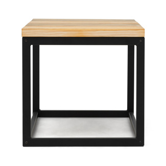 Mesa de Centro Preston Industrial ECO Negra 40x80x38 Madera Tricolor Box Furniture