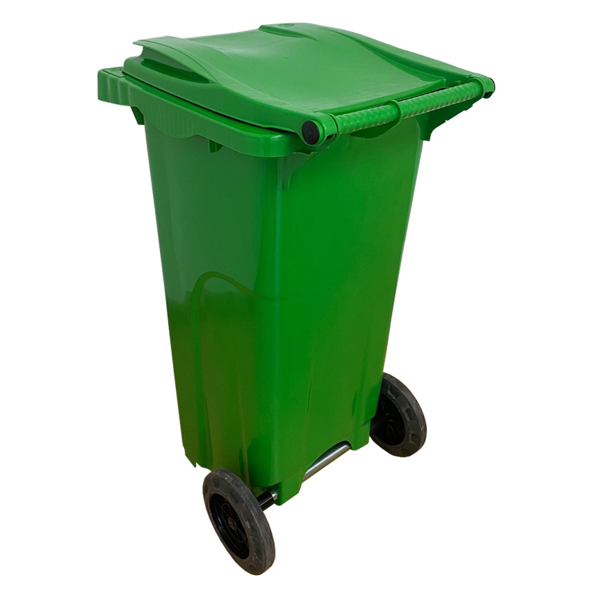 Contenedor de Basura Verde 120 litros 54 x 48 x 94 cm 