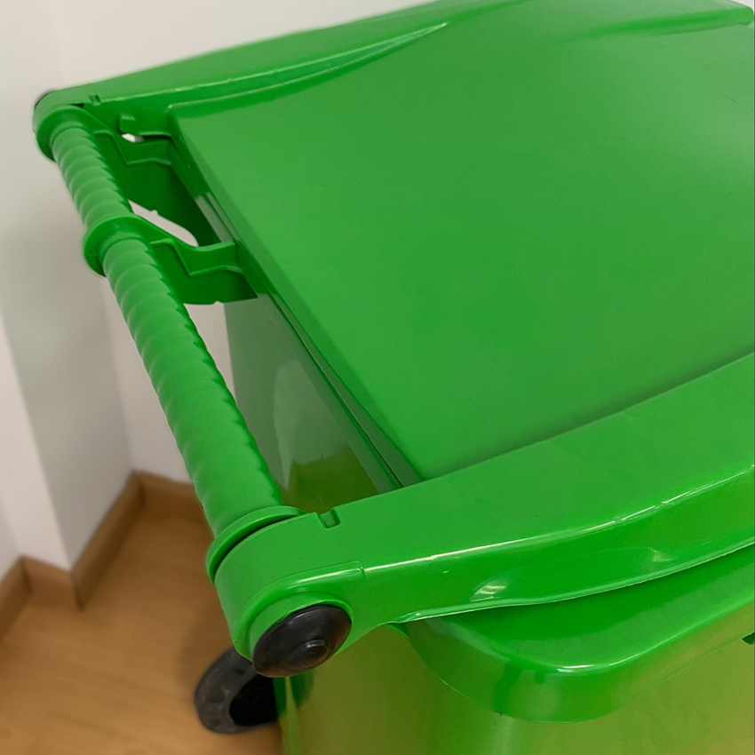 Contenedor de Basura Verde 120 litros 54 x 48 x 94 cm 