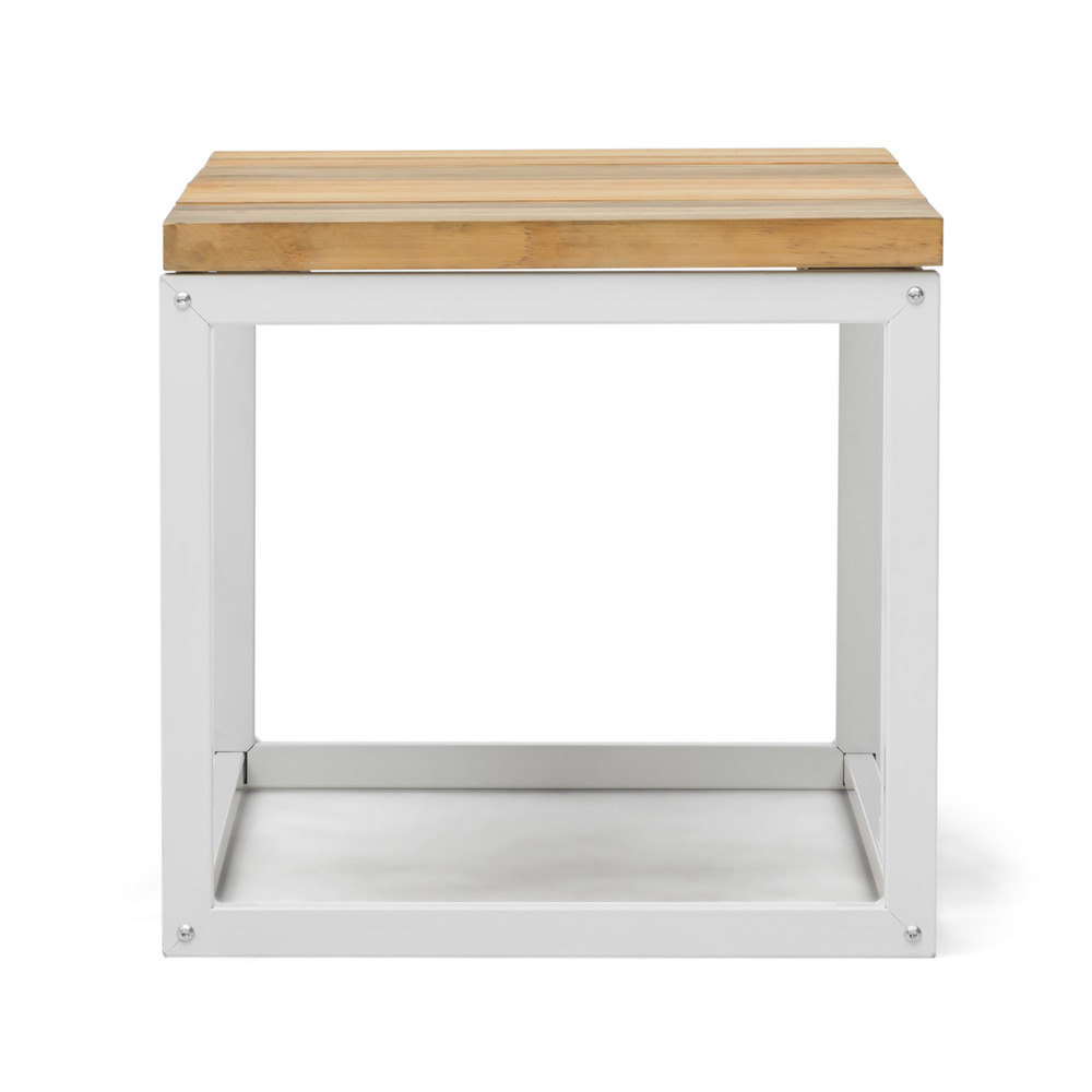 Mesa de Centro Preston Industrial ECO Blanca 40x80x38 Madera Tricolor Box Furniture 