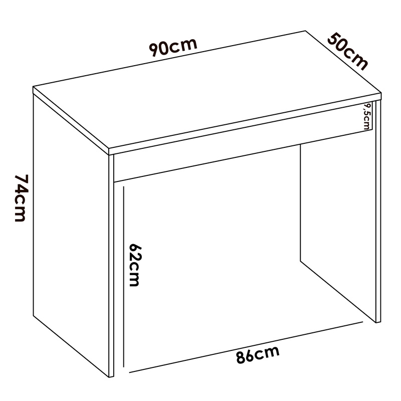 Mesa Escritorio Tok 1 Cajón 