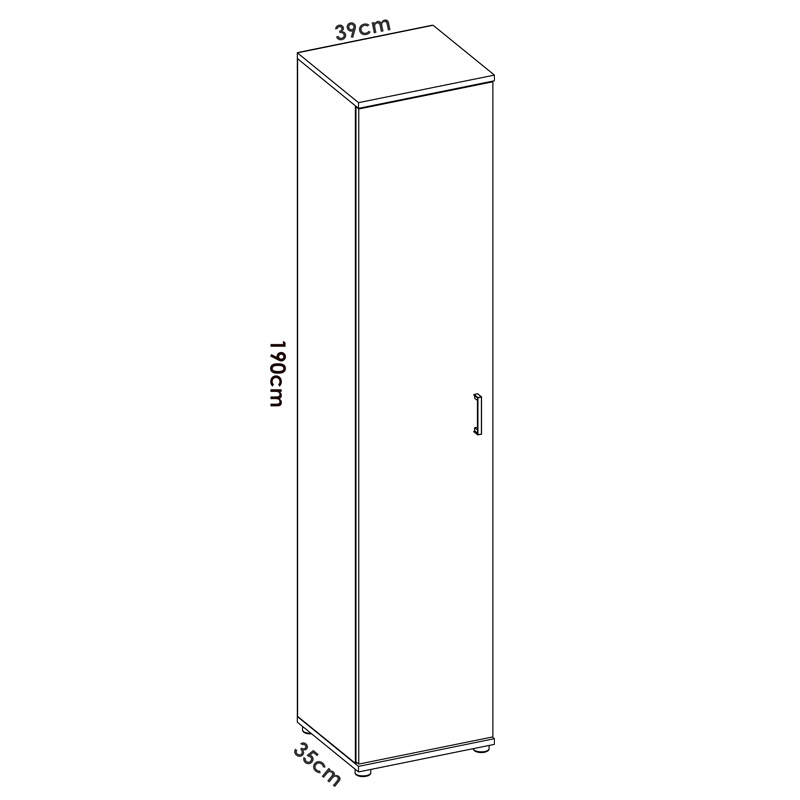 Armario Multiusos Fit 1 Puerta