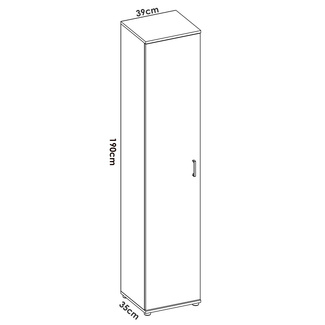 Armario Multiusos Fit 1 Puerta