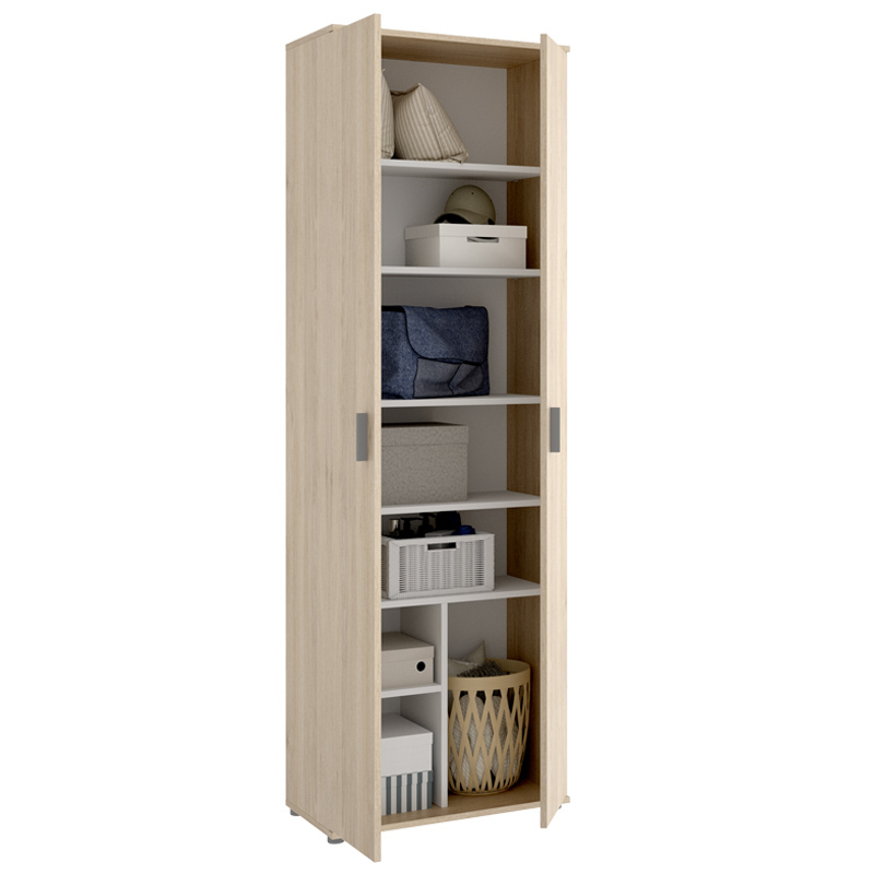 Armario Multiusos Fit con 2 Puertas y 6 Baldas