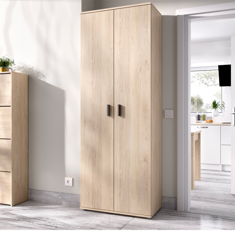 Armario Multiusos Fit con 2 Puertas y 6 Baldas