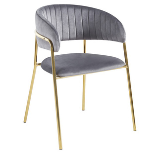 Silla Niel Golden de Terciopelo 40 x 47 x 78 cm