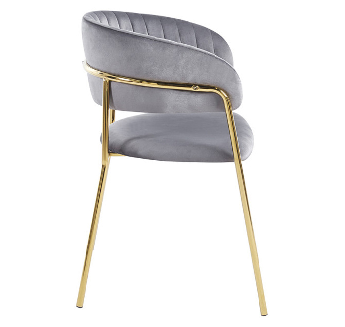 Silla Niel Golden de Terciopelo 40 x 47 x 78 cm