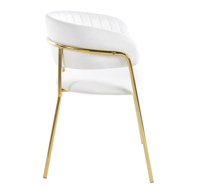 Silla Niel Golden de Terciopelo 40 x 47 x 78 cm