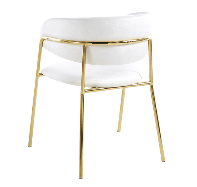 Silla Niel Golden de Terciopelo 40 x 47 x 78 cm