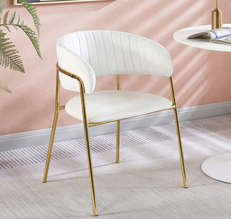 Silla Niel Golden de Terciopelo 40 x 47 x 78 cm