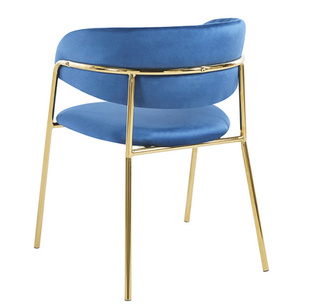 Silla Niel Golden de Terciopelo 40 x 47 x 78 cm