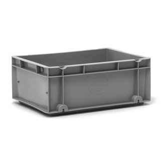 Caja de Plastico Norma Europa Gris Cerrada 30 x 40 x 16,5 cm 