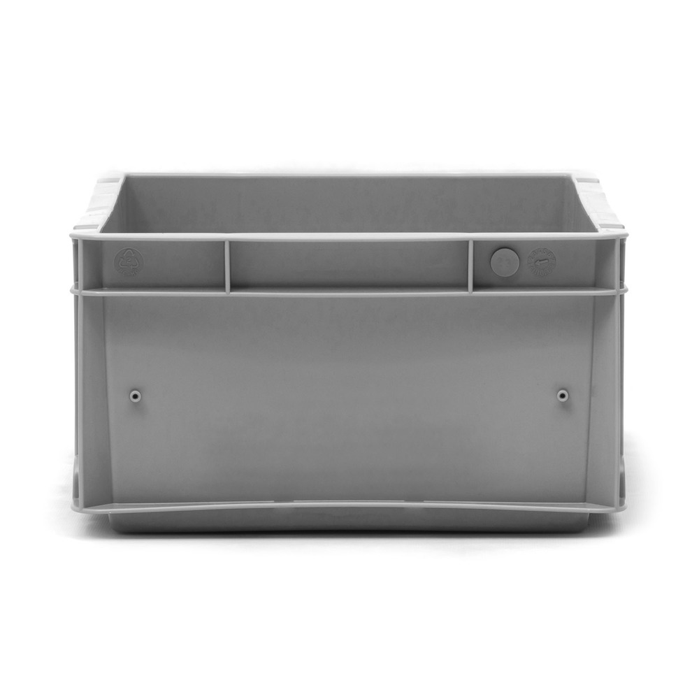 Caja de Plastico Norma Europa Gris Cerrada 30 x 40 x 16,5 cm 