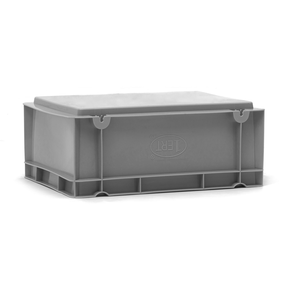 Caja de Plastico Norma Europa Gris Cerrada 30 x 40 x 16,5 cm 