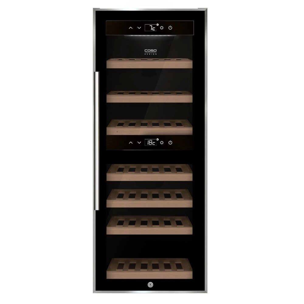 Vinoteca 38 botellas 2 zonas de temperatura Caso Design WineComfort 38 Black