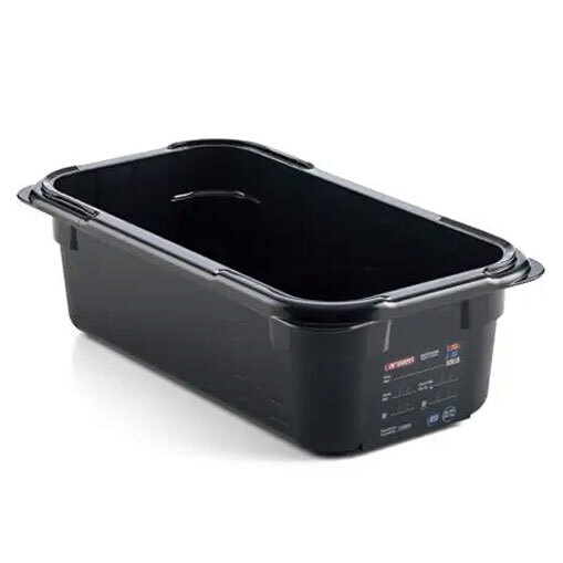 Cubeta Negra en ABS Sin BPA GN 1/3 h.100 mm. 3,7 litros