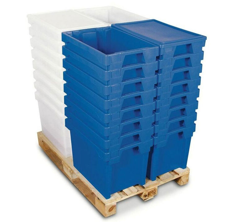 Caja Plastica Color Natural 40x60x15 Modelo 6415