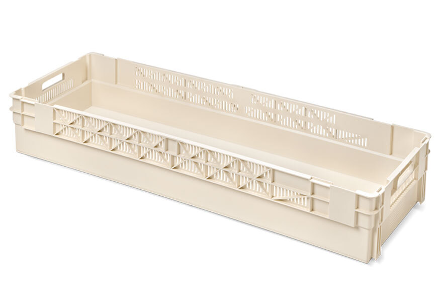 Cajón Encajable Apilable 80 Litros Medio Ranurado Ref.1242