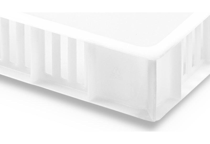Cubeta 600x400x90 Ranurada Fondo Liso Ref.1794P