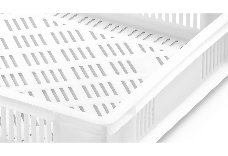 Cubeta Plastica 40x60x9cm Apilable Ranurada Ref.6409