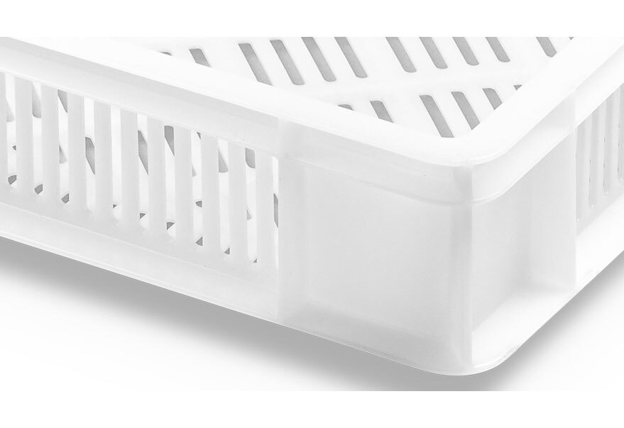 Cubeta Plastica 40x60x9cm Apilable Ranurada Ref.6409