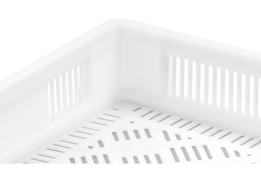 Cubeta Plastica 40x60x9cm Apilable Ranurada Ref.6409