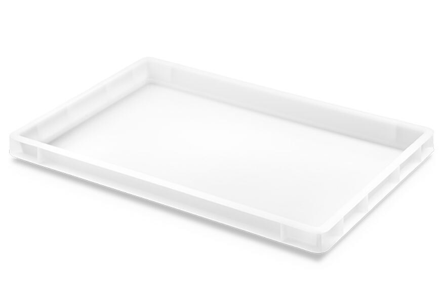 Cubeta 600x400x48 Apilable Paredes y Fondo Liso Ref.6404C