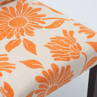 Pack de 2 Sillas Dianna Naranja Patas en Madera Wengué 