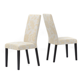 Pack de 2 Sillas Sun Flower Beige Patas en Madera Wengué 