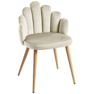 Silla Hanpe Tapizado de Terciopelo 42 x 48 x 77 cm