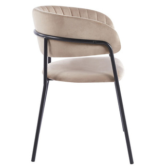 Silla Niel Black Terciopelo 40 x 47 x 78 cm 