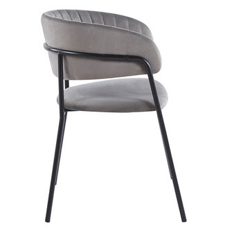 Silla Niel Black Terciopelo 40 x 47 x 78 cm 