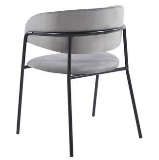 Silla Niel Black Terciopelo 40 x 47 x 78 cm 