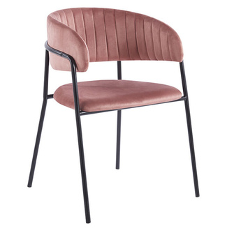 Silla Niel Black Terciopelo 40 x 47 x 78 cm 