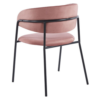 Silla Niel Black Terciopelo 40 x 47 x 78 cm 