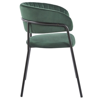 Silla Niel Black Terciopelo 40 x 47 x 78 cm 